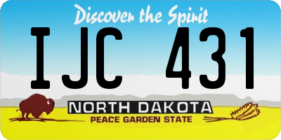ND license plate IJC431