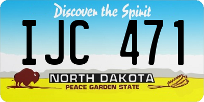 ND license plate IJC471