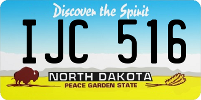 ND license plate IJC516