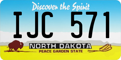 ND license plate IJC571