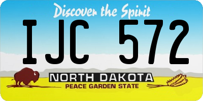ND license plate IJC572