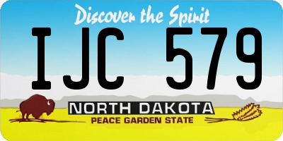 ND license plate IJC579