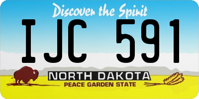 ND license plate IJC591