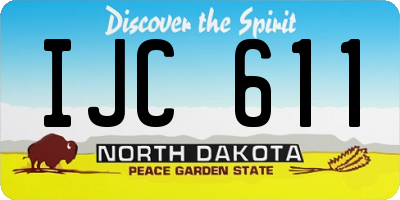 ND license plate IJC611