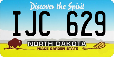 ND license plate IJC629