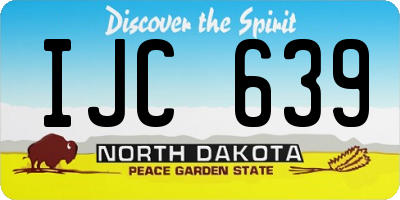 ND license plate IJC639