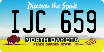 ND license plate IJC659