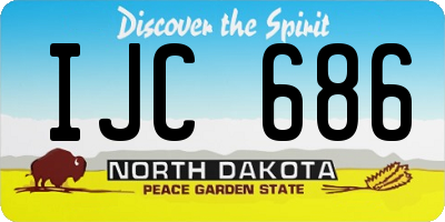 ND license plate IJC686