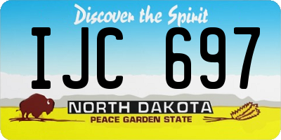 ND license plate IJC697