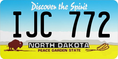 ND license plate IJC772