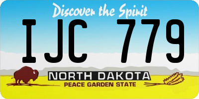 ND license plate IJC779