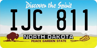 ND license plate IJC811