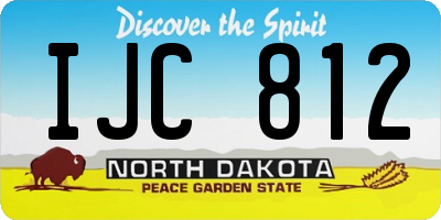 ND license plate IJC812