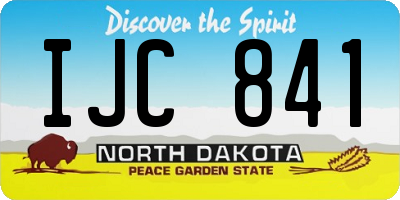 ND license plate IJC841