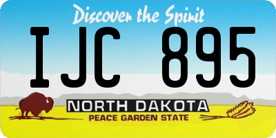 ND license plate IJC895