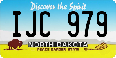 ND license plate IJC979