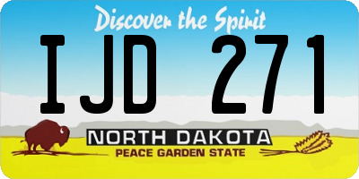 ND license plate IJD271