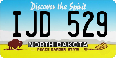 ND license plate IJD529