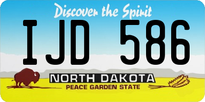 ND license plate IJD586