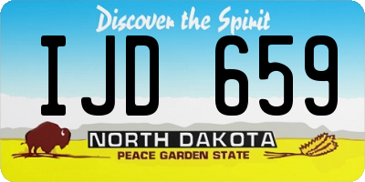 ND license plate IJD659