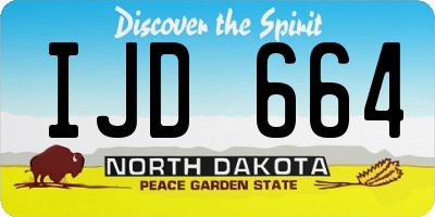 ND license plate IJD664