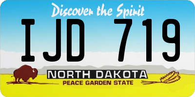 ND license plate IJD719