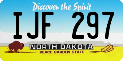 ND license plate IJF297
