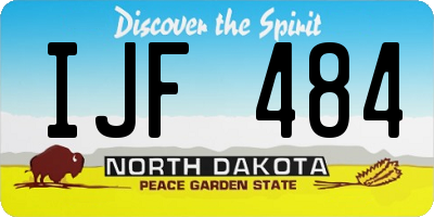 ND license plate IJF484