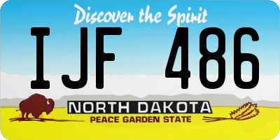 ND license plate IJF486