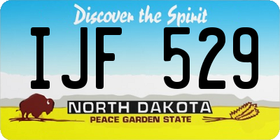 ND license plate IJF529