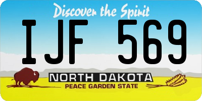 ND license plate IJF569