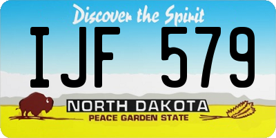 ND license plate IJF579