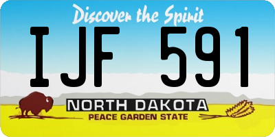 ND license plate IJF591