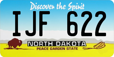 ND license plate IJF622