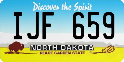 ND license plate IJF659