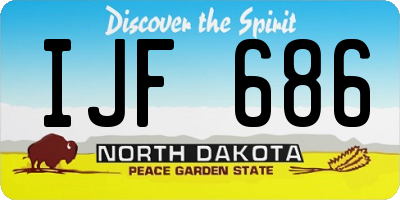 ND license plate IJF686