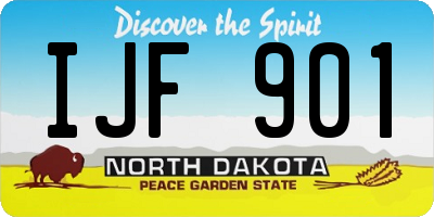 ND license plate IJF901