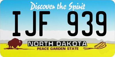 ND license plate IJF939