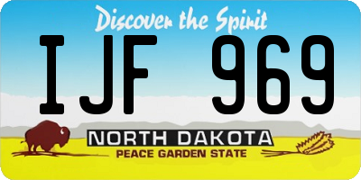ND license plate IJF969
