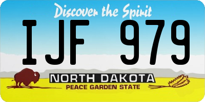 ND license plate IJF979