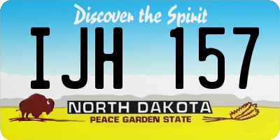 ND license plate IJH157