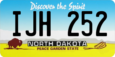 ND license plate IJH252