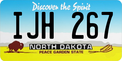 ND license plate IJH267