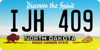 ND license plate IJH409