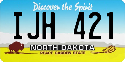 ND license plate IJH421