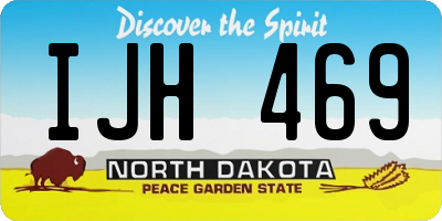 ND license plate IJH469