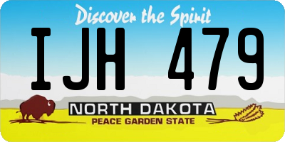 ND license plate IJH479