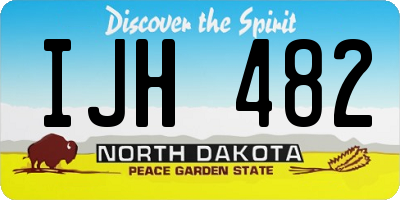ND license plate IJH482