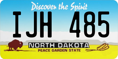 ND license plate IJH485