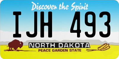 ND license plate IJH493